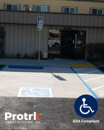Van Accessible Parking with ADA Signage
