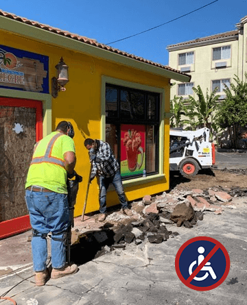 Demolition & Removal Non-Compliant Concrete