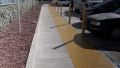 ADA curb ramp and detectable warning dome placement at commercial property