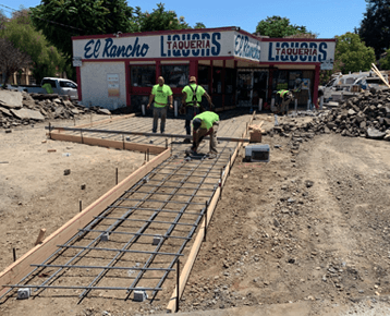 In Progress: Add Rebar for ADA Concrete