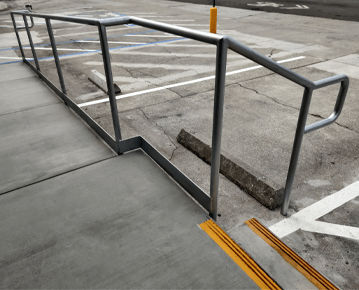 ADA Compliant Ramp with Handrails